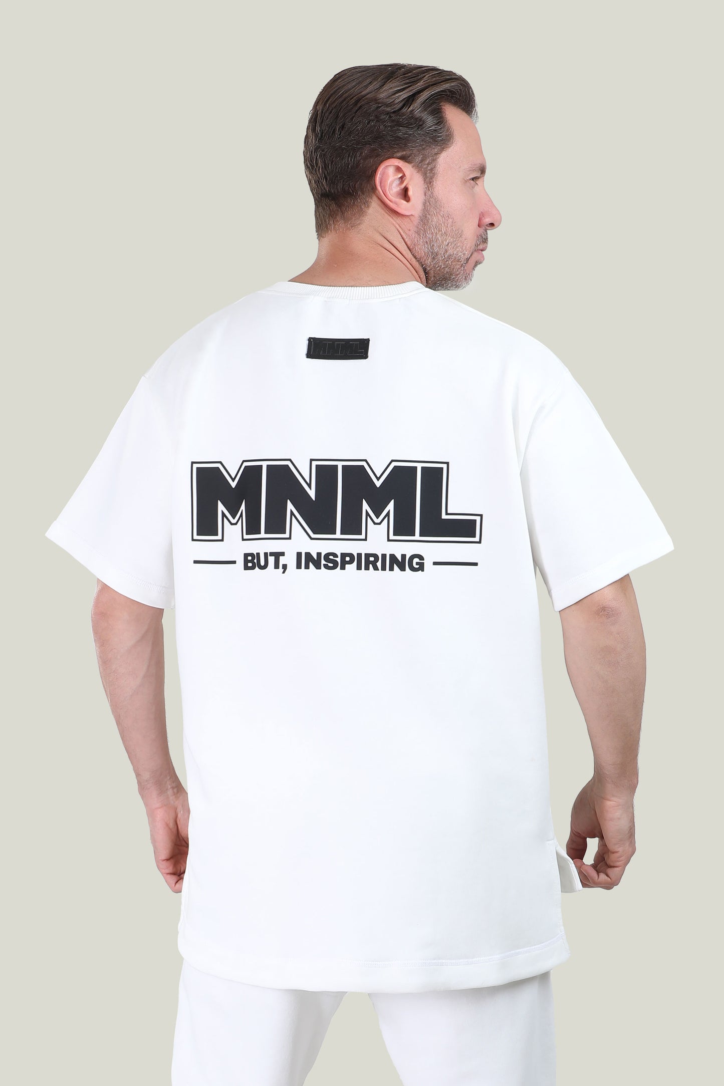Comfort Fit - MNML White T-shirt - French Terry