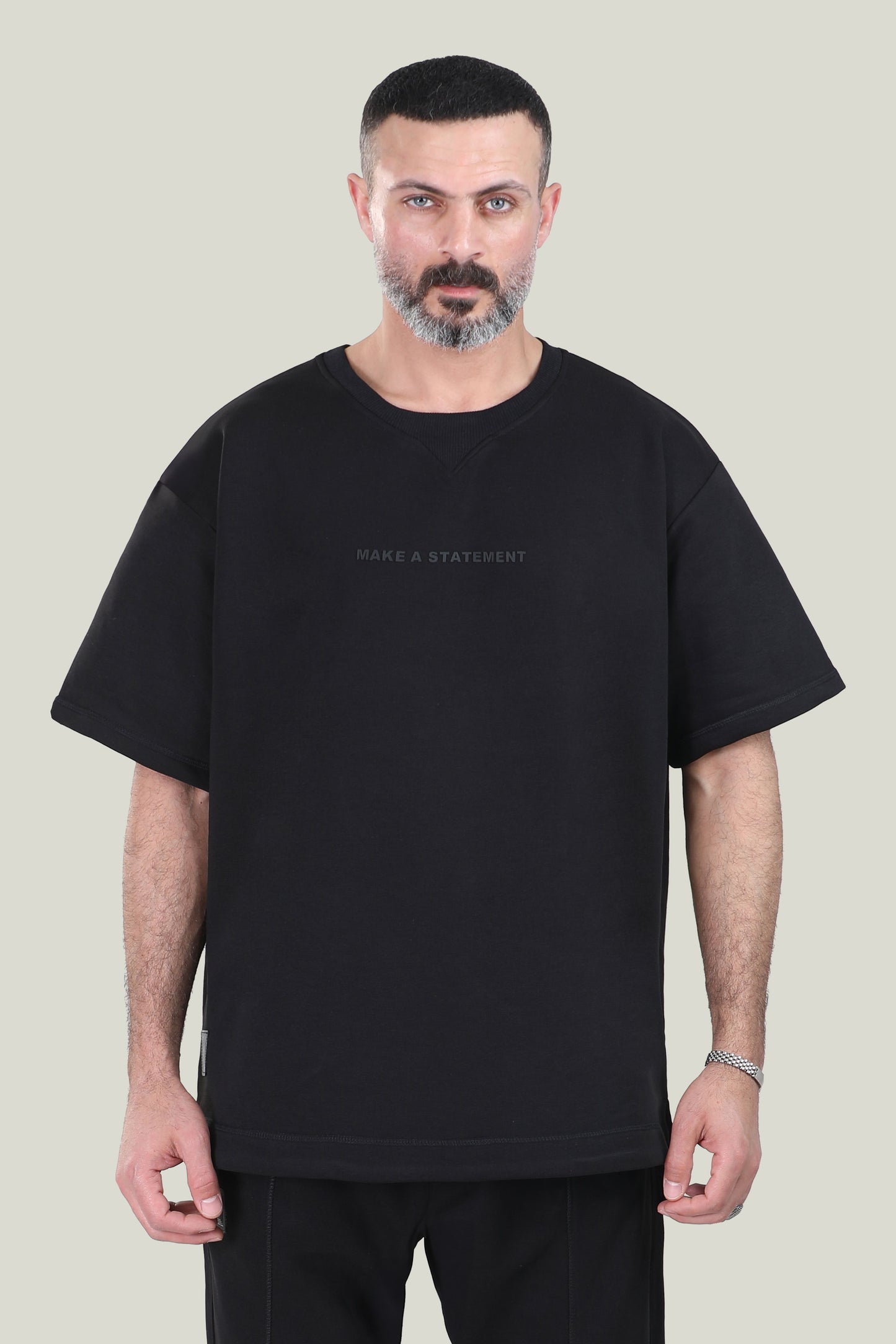 Comfort Fit - MNML Black T-shirt - French Terry
