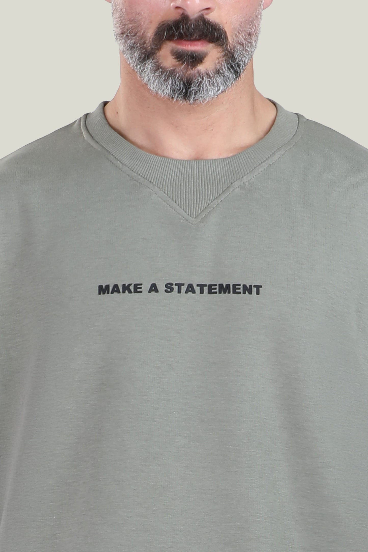 Comfort Fit - MNML Olive Green T-shirt - French Terry