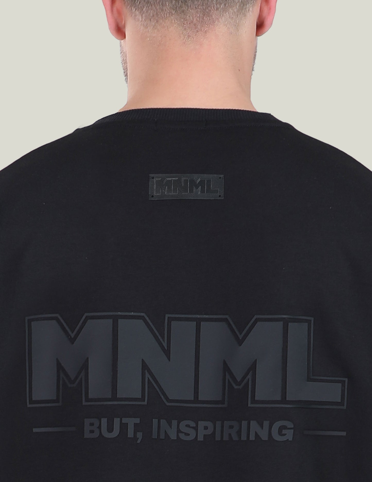 Comfort Fit - MNML Black T-shirt - French Terry