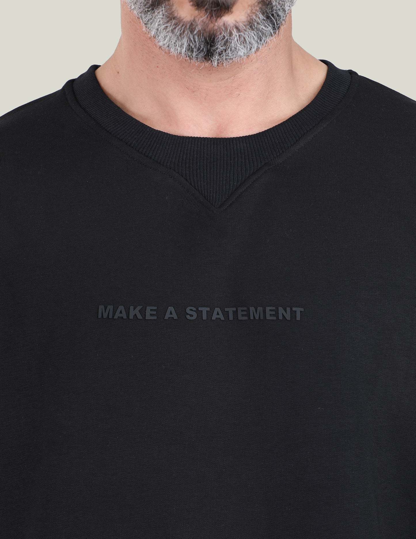 Comfort Fit - MNML Black T-shirt - French Terry