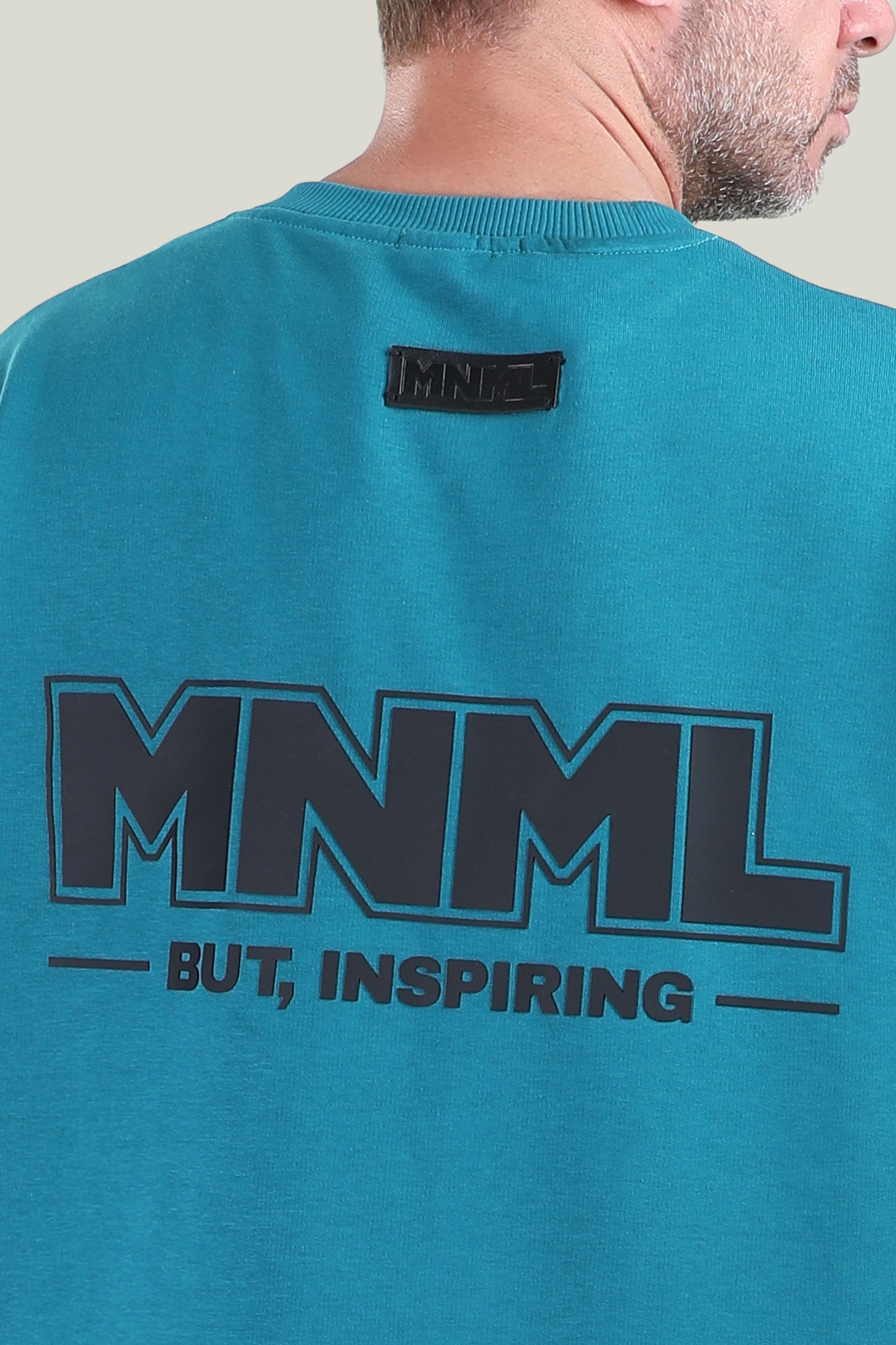 Comfort Fit - MNML Blue Chill T-shirt - French Terry