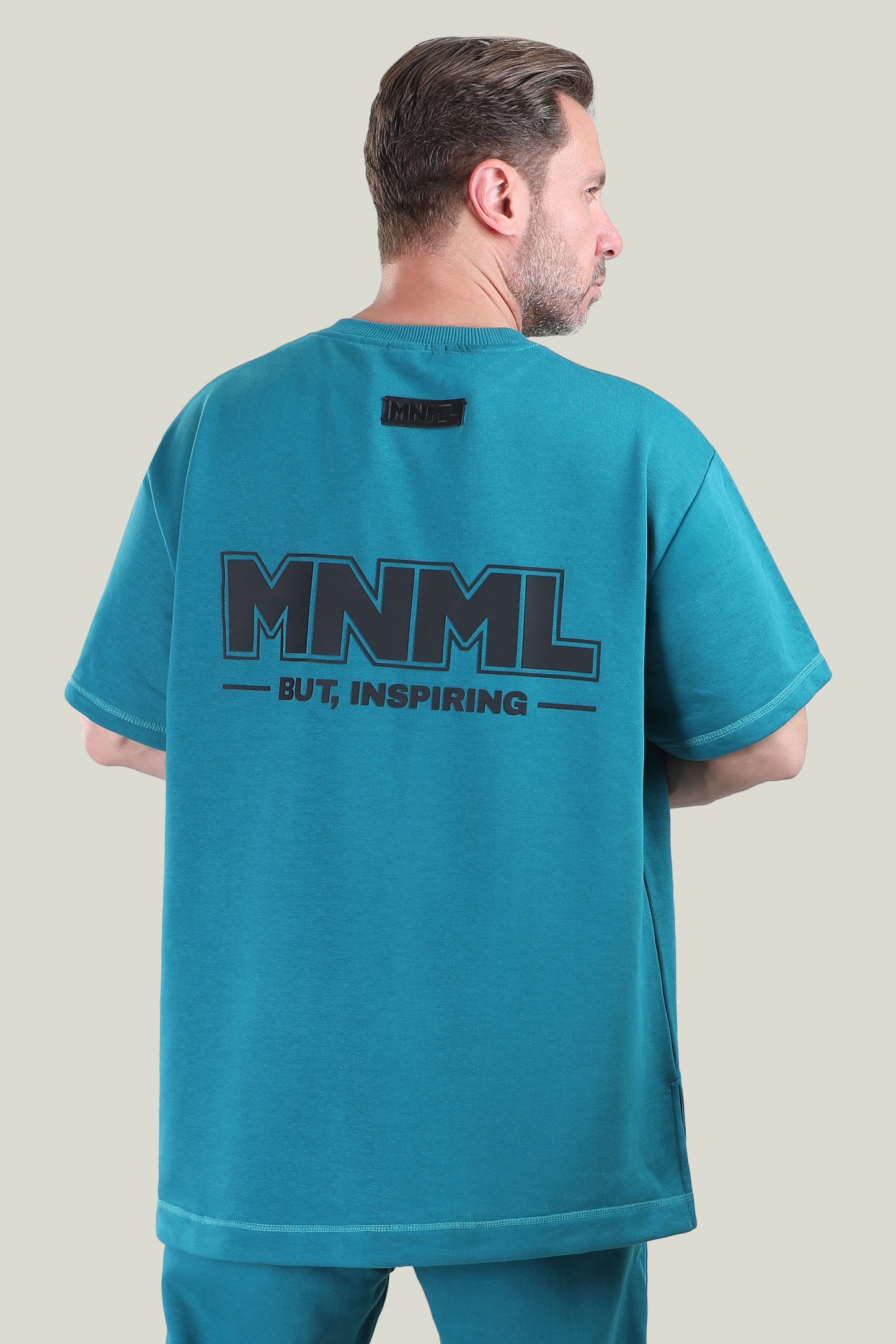 Comfort Fit - MNML Blue Chill T-shirt - French Terry
