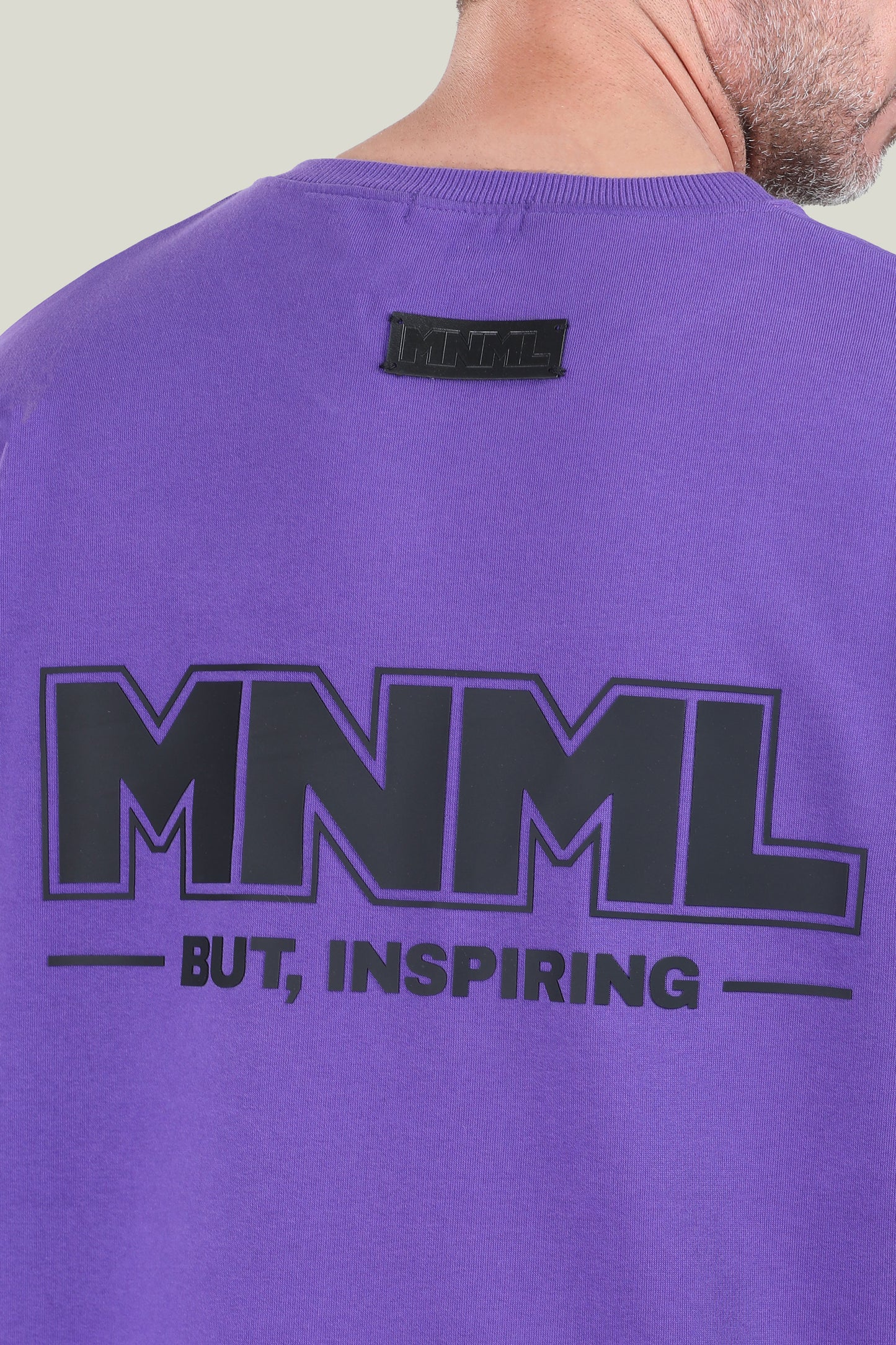 Comfort Fit - MNML Purple T-shirt - French Terry