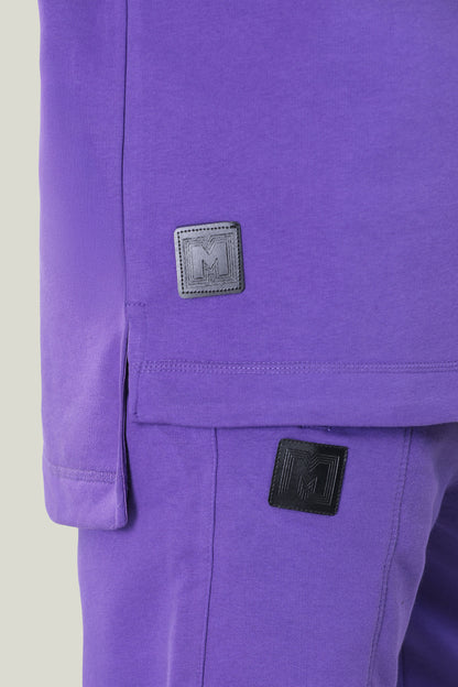 Comfort Fit - MNML Purple T-shirt - French Terry